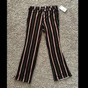 Billabong cropped knit stripped pant